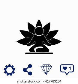 Yoga icon.