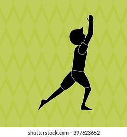 Yoga icon design, vector illustration