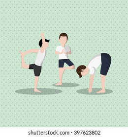 Yoga icon design, vector illustration