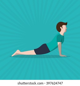 Yoga icon design, vector illustration