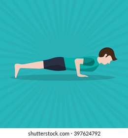 Yoga icon design, vector illustration