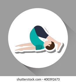 Yoga icon design, vector illustration