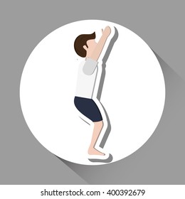 Yoga icon design, vector illustration