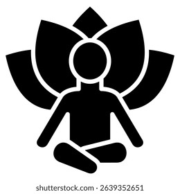Yoga Icon Element For Design