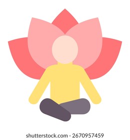 Elemento de ícone de Yoga para design
