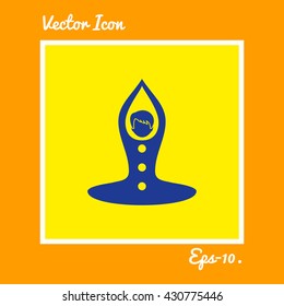 Yoga Icon . Eps-10.