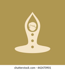 Yoga Icon. Eps-10.