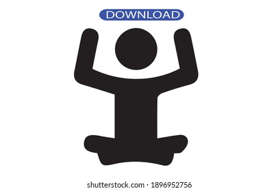 yoga icon or logo isolated sign symbol vector illustration - high quality black style vector icons.