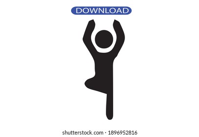 yoga icon or logo isolated sign symbol vector illustration - high quality black style vector icons.