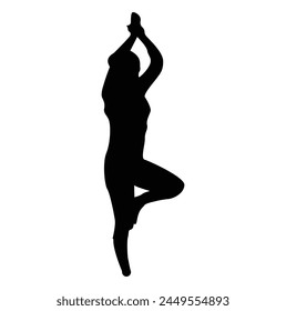 Yoga icon, logo on white background. yoga. lotus position silhouette. vector shape. Black and white yoga icon. Vector.
