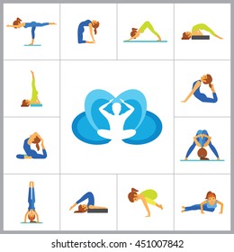 Yoga Icon Set
