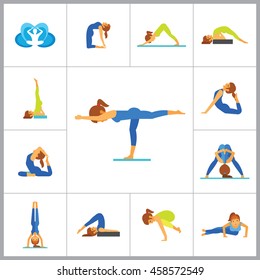 Yoga Icon Set