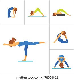 Yoga Icon Set