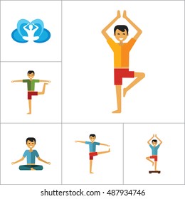 Yoga Icon Set