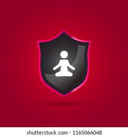 yoga icon. sport sign