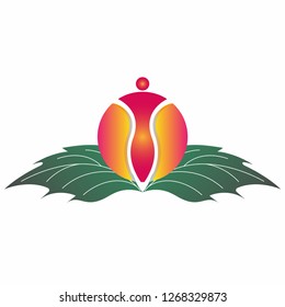 Yoga icon template , vector logo for business corporate ,element , illustration