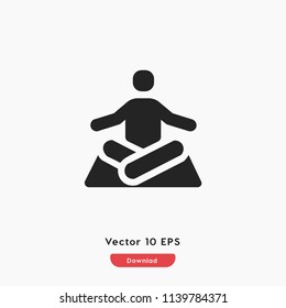 Yoga icon vector