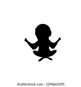 yoga icon vector