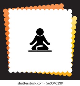 Yoga  icon. Vector design. 