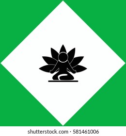 Yoga  icon Vector design.
