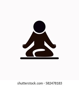 Yoga  icon Vector design.