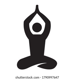 Yoga icon. vector graphics design