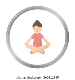 Icono de yoga para ilustración vectorial para web y móvil