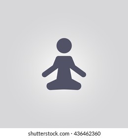 yoga icon. vector. sign