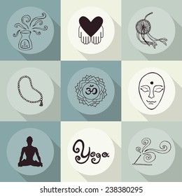 yoga icons (Doodle set) items