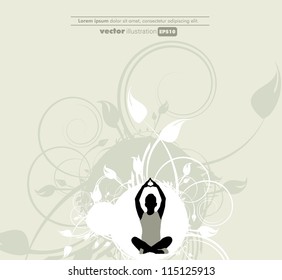Ilustración del yoga