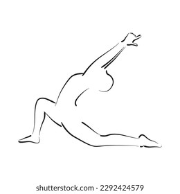 Yoga, Yoga Illustration, Yoga Pose, Peaceful Yoga Pose, Yoga Logo, Yoga Lady, Vector Illustration Background