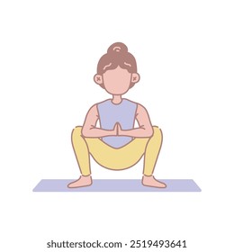 Ilustración de yoga - Vector individual 06