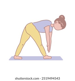 Ilustración de yoga - Vector individual 13