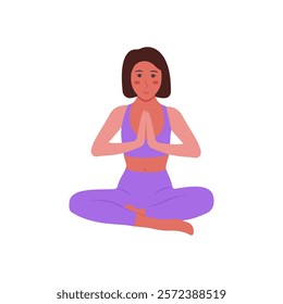 Yoga, Indian Symbol Vector Illustration