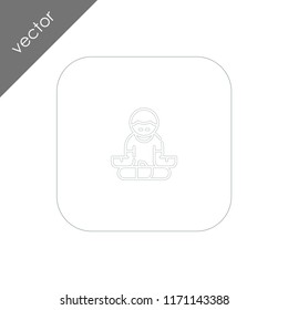 yoga instructor icon