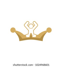 Yoga King Logo Icon Design
