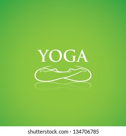 Yoga-Etikett - Vektorgrafik