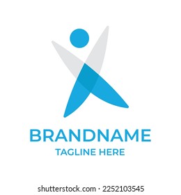 Yoga Leaf Modern Logo Icon