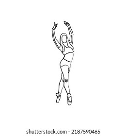 Yoga line art style. Vector Illustration