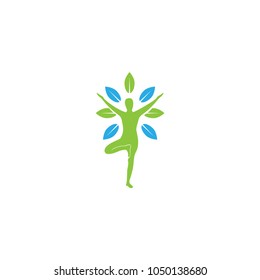 Yoga Logo abstract design vector template. Health Spa Meditation Harmony Logotype concept. Yoga Logo Icon Design.