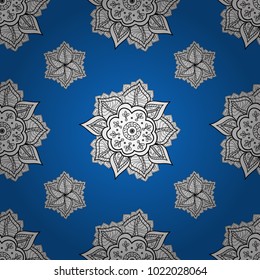 Yoga logo, background for meditation poster. Colorful mandala. Indian flower mandala. Anti-stress mandala. Decorative colored round ornament. Oriental flourish vector.