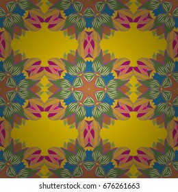 Yoga logo, background for meditation poster. Colorful mandala. Oriental flourish vector. Decorative colored round ornament. Anti-stress mandala. Indian flower mandala.