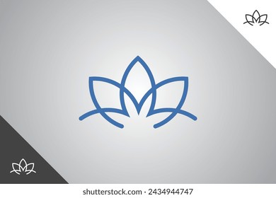 Yoga logo. Beauty, personal care and cosmetics brand identity design template. Perfect logo fit for business related to cosmetics and personal care industry. Isolated background. Vector eps 10.