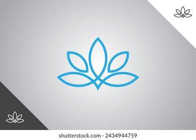 Logo de Yoga. Plantilla de diseño de identidad de marca de belleza, cuidado personal y cosméticos. Logotipo perfecto para negocios relacionados con la industria de cosméticos y cuidado personal. Fondo aislado. Vector eps 10.