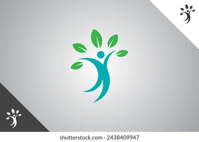 Yoga logo. Beauty, personal care and cosmetics brand logo design. Perfect logo fit for business related to cosmetics and personal care industry. Isolated background. Vector eps 10.