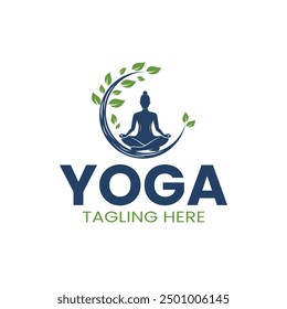 Yoga diseño de logo, Yoga logo