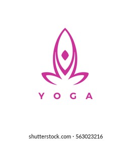 Yoga Logo Design Stock Vector (Royalty Free) 563023216 | Shutterstock