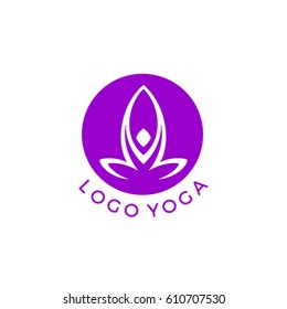 Yoga Logo Design Stock Vector (Royalty Free) 610707530 | Shutterstock