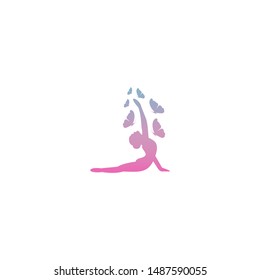 Yoga Logo Design Concept Template