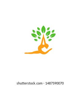 Yoga Logo Design Concept Template